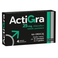 Actigra 25mg x4 tabletki