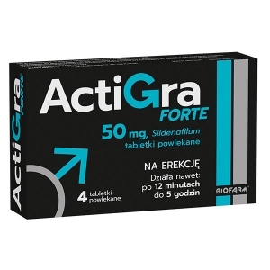 Actigra Forte 50mg x4 tabletki