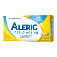 Aleric Deslo Active 5mg x10 tabletek ulegających rozpuszczeniu w jamie ustnej