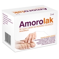 Amorolak 50mg/ml leczniczy lakier do paznokci 3ml