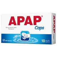APAP Caps 500mg x10 kapsułek <span style="color: #b40000">(data ważności: 2023.08.31)</span>