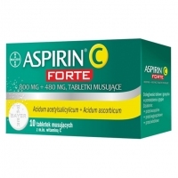 Aspirin C Forte 800mg + 480mg x10 tabletek musujących
