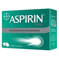 Aspirin Pro 500mg x20 tabletek powlekanych