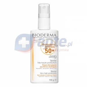 BIODERMA Photoderm SPF50+ MINERAL spray ochronny z filtrem mineralnym 100g
