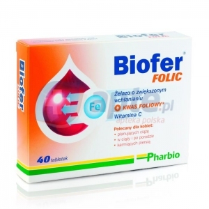 Biofer Folic x40 tabletek