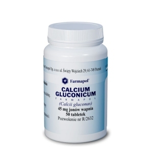 Calcium Gluconicum Farmapol x50 tabletek
