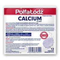 Calcium Polfa-Łódź x12 tabletek musujących