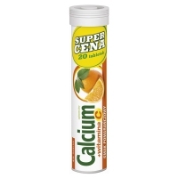 Calcium + Witamina C smak pomarańczowy x20 tabletek musujących