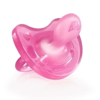 Chicco różowy smoczek uspokajający Physio Soft 0m+