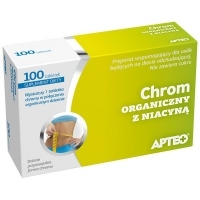 Chrom Organiczny z niacyną APTEO x100 tabletek