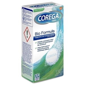 Corega Tabs Bio Formula tabletki do czyszczenia protez x136 tabletek