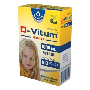D-Vitum 1000 j.m. witamina D dla dzieci aerozol 6ml