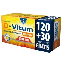 D-Vitum forte 2000 j.m. witamina D dla dorosłych x150 kapsułek