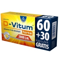 D-Vitum forte 2000 j.m. witamina D dla dorosłych x90 kapsułek