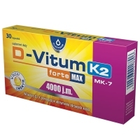 D-Vitum Forte Max 4000 j.m. +K2 MK-7 witaminy D i K dla dorosłych x30 kapsułek