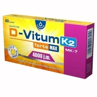 D-Vitum Forte Max 4000 j.m. +K2 MK-7 witaminy D i K dla dorosłych x60 kapsułek