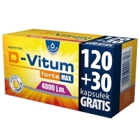 D-Vitum forte MAX 4000 j.m. witamina D dla dorosłych x150 kapsułek