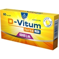 D-Vitum forte MAX 4000 j.m. witamina D dla dorosłych x60 kapsułek