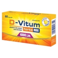 D-Vitum forte MAX 4000 j.m. witamina D dla otyłych osób dorosłych x120 kapsułek