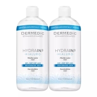 Dermedic Hydrain 3 płyn micelarny H2O 500ml + Dermedic Hydrain 3 płyn micelarny H2O 500ml DUOPAK