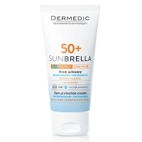 Dermedic Sunbrella SPF50+ krem ochronny UV+IR skóra tłusta i mieszana 50g