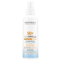 Dermedic Sunbrella SPF50+ spray ochronny 150ml <span style="color: #b40000">+ Dermedic Hydrain 3 płyn micelarny H2O 100ml GRATIS</span>