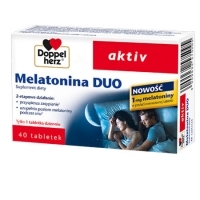 Doppelherz aktiv Melatonina DUO x40 tabletek <span style="color: #b40000">(data ważności: 2024.04.30)</span>