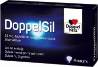DoppelSil 25mg x4 tabletki do rozgryzania i żucia