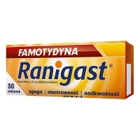 Famotydyna Ranigast 20mg x30 tabletek
