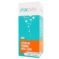 FIXSIN Zestaw podstawowy do płukania nosa i zatok 1 butelka + 10 saszetek