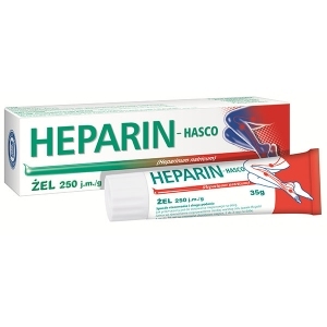 Heparin-Hasco 250 j.m./g żel 35g