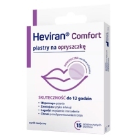 Heviran Comfort plastry na opryszczkę x15 sztuk