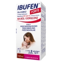 Ibufen dla Dzieci Forte 200mg/5ml zawiesina o smaku malinowym 100ml