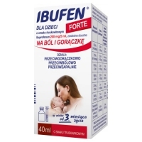 Ibufen dla Dzieci Forte 200mg/5ml zawiesina o smaku truskawkowym 40ml