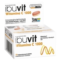 Ibuvit Witamina C 1000 x30 tabletek <span style="color: #b40000">(data ważności: 2023.10.31)</span>