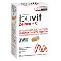 Ibuvit Żelazo + C x30 tabletek