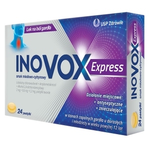 Inovox Express o smaku miodowo-cytrynowym x24 pastylki