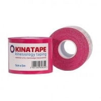 KINATAPE - Kinesio Taping - taśma terapeutyczna różowa 5m x 5cm
