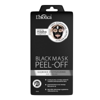L'biotica Black Mask Peel Off - czarna maska węglowa głęboko oczyszczająca 8ml