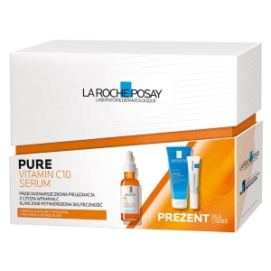 La Roche-Posay Pure Vitamin C10 serum 30ml + miniprodukty (ZESTAW)