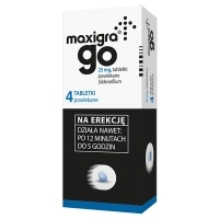 Maxigra Go 25mg x4 tabletki