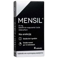 Mensil 25mg x4 tabletki do rozgryzania i żucia