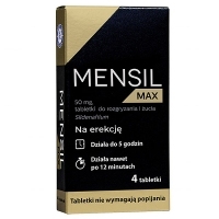 Mensil Max 50mg x4 tabletki do rozgryzania i żucia