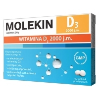 Molekin D3 2000 j.m. x60 tabletek