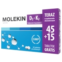 Molekin D3 + K2 x60 tabletek