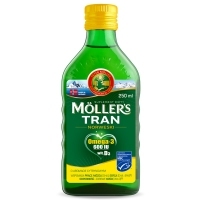 Mollers Tran Norweski o aromacie cytrynowym 250ml