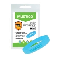 MUSTICO® opaska odstraszająca komary i meszki x1 sztuka