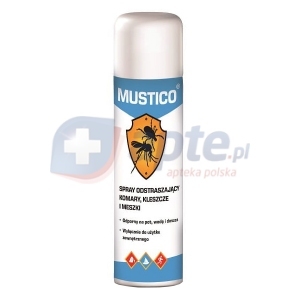 MUSTICO® spray odstraszający komary, kleszcze i meszki 100ml