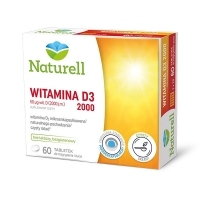 Naturell Witamina D3 2000 x60 tabletek do rozgryzania i żucia