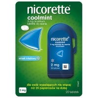 Nicorette Coolmint 2mg tabletki do ssania x20 sztuk